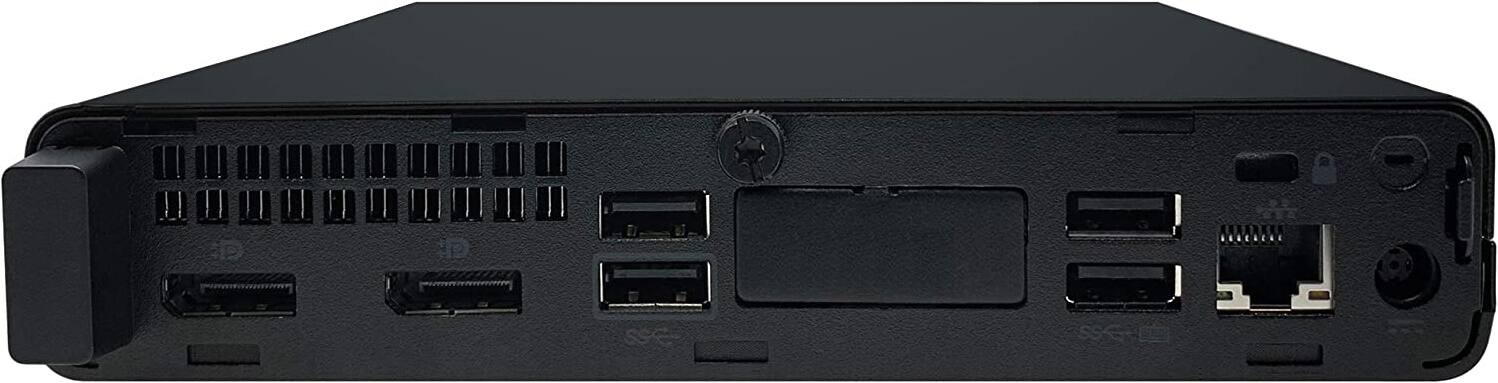 Back. HP - Refurbished EliteDesk 800 G5 Desktop - Intel Core i5 - 16GB Memory - 500GB SSD - Black.