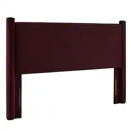 Rael Performance Velvet King Headboard by Modway - Purple