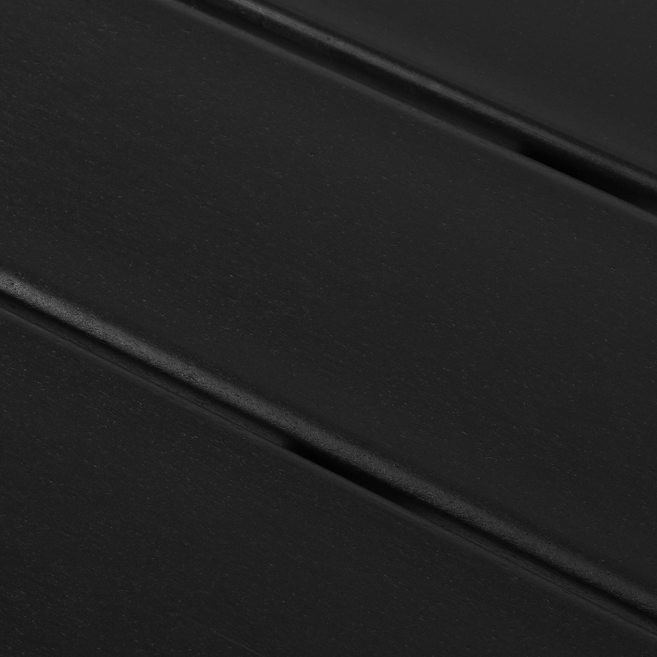 Alt View 4. WestinTrends - WestinTrends Montara Modern Outdoor HDPE Rectangle Patio Side Table - Black.