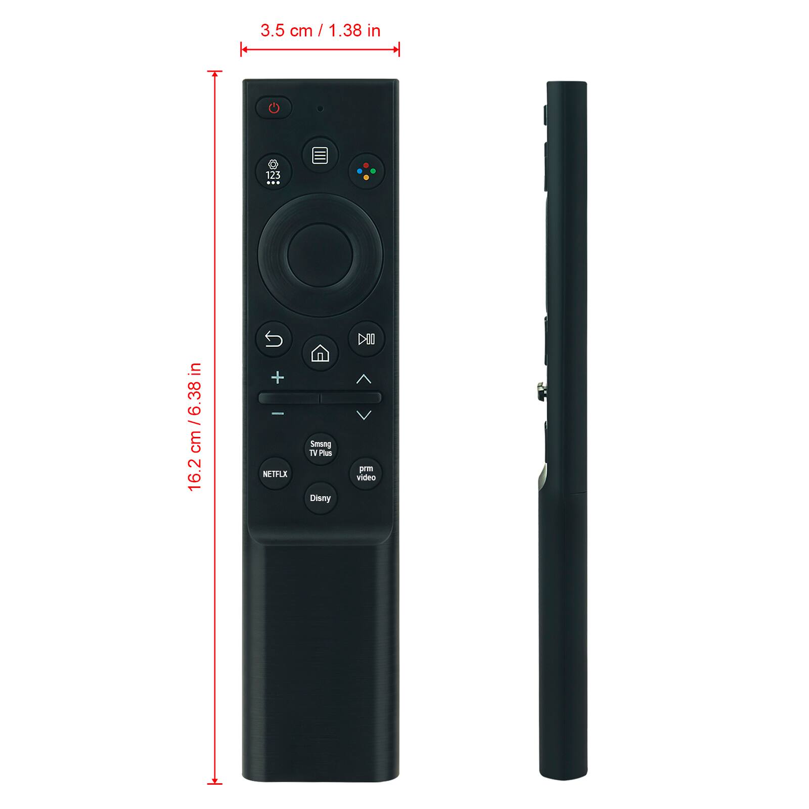 3.5 cm / 1.38 in
16.2 cm / 6.38 in
NETFLIX
Spread TV Plus
Disney
prm video