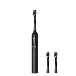 Cluzine - Electric Toothbrush with LCD Screen Smart Soft Bristles IPX7 Waterproof 5 Modes Sonic Cleaning - Black