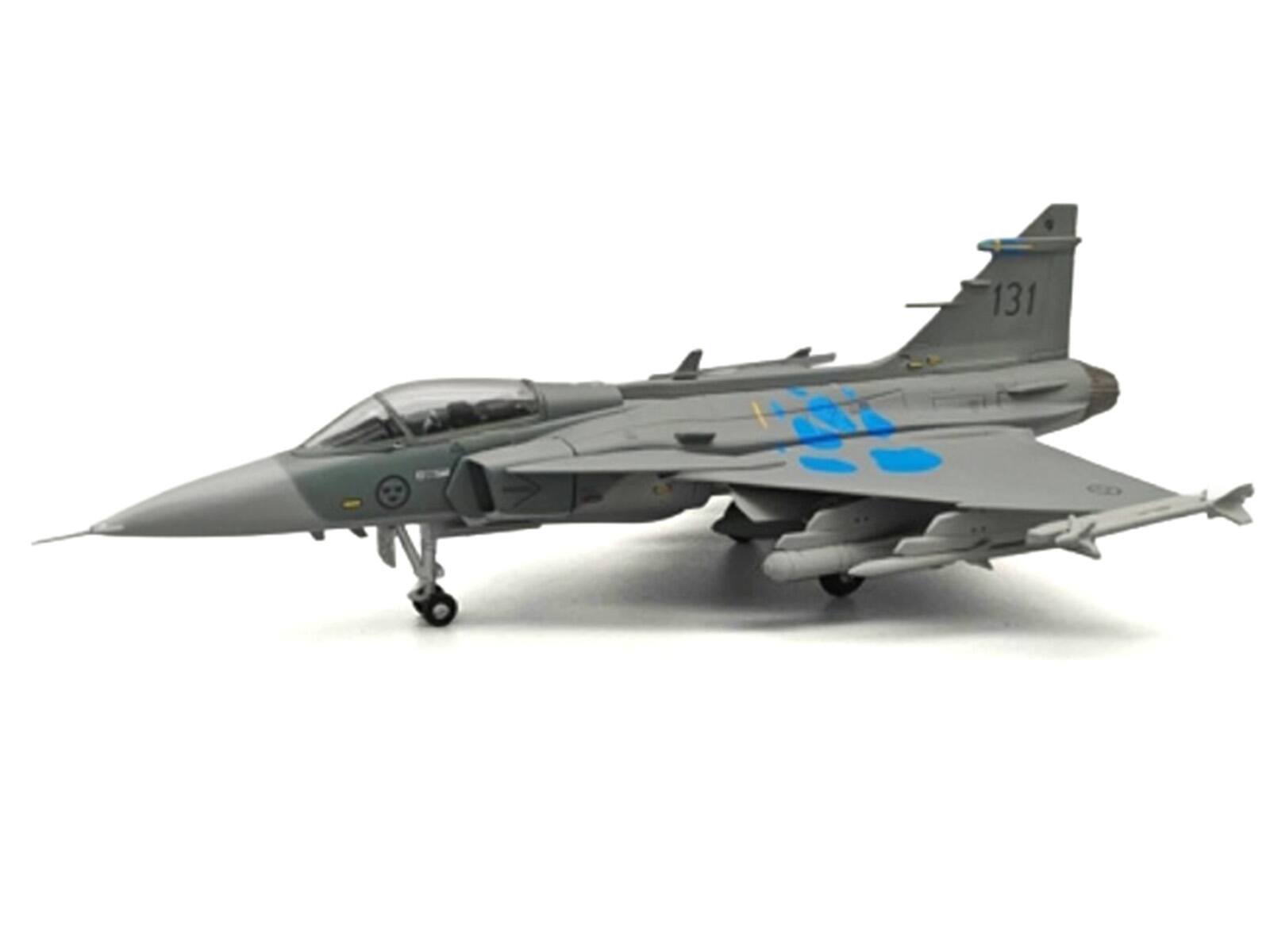 Alt View 1. Aviation 72 - Saab JAS 39A Gripen Fighter Aircraft "Cat’s Paw Livery" (2006) Swedish Air Force 1/72 Diecast Model by Aviation 72.