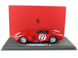 Ferrari 250 GTO #27 "24 Hours of Le Mans" (1964) with DISPLAY CASE Limited Edition to 200 pieces 1/18 Model Car by BBR