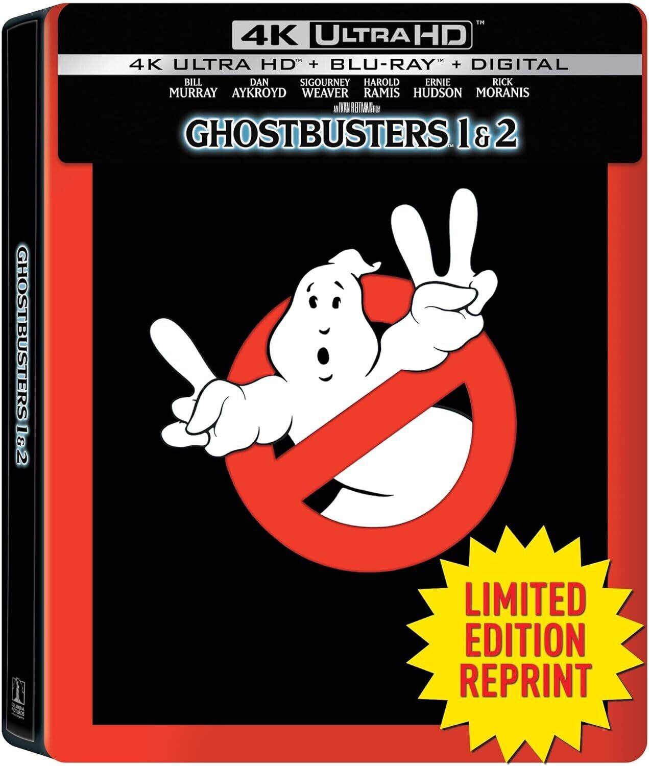 Alt View 1. Ghostbusters / Ghostbusters II (Steelbook)   - 4K Blu-Ray.