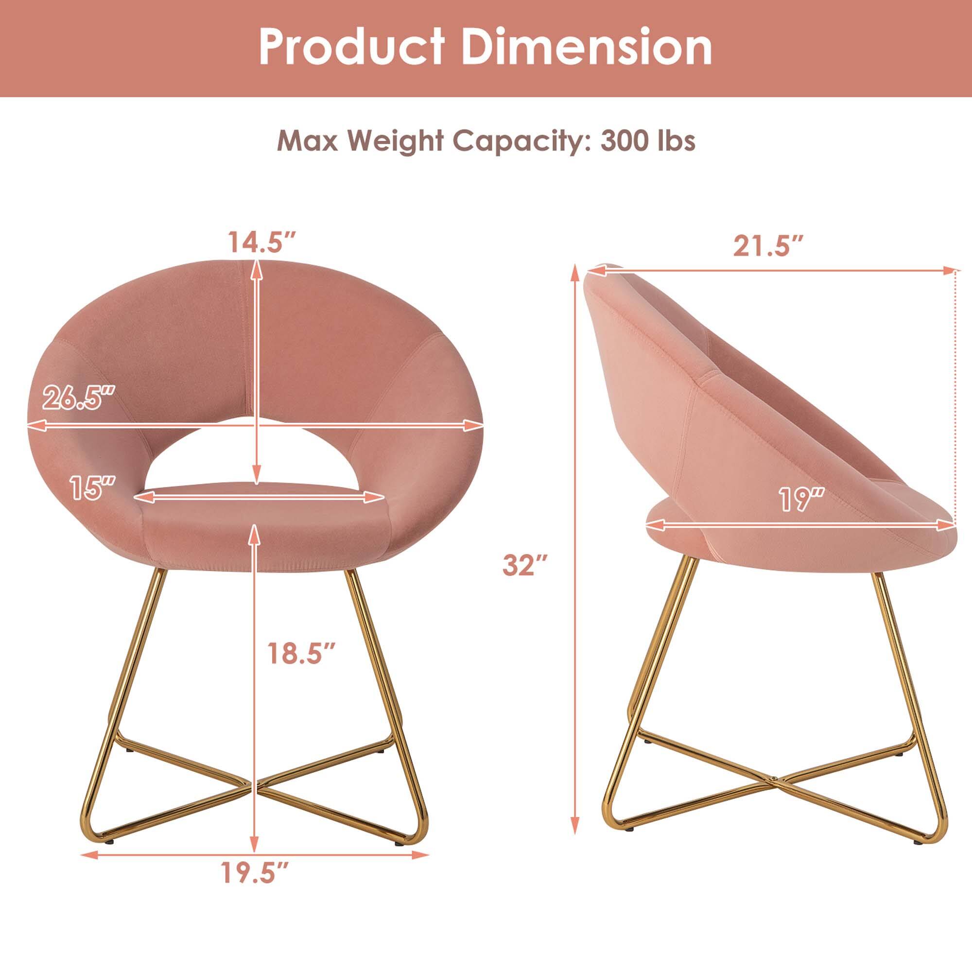 Product Dimension Max Weight Capacity: 300 lbs 14.5" 21.5" 26.5" 15" 19" 32" 18.5" 19.5"