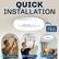 QUICK INSTALLATION
Weighs Only 3.3Lbs
1. Prepare Mount
2. Attach Fan
3. Enjoy Comfort