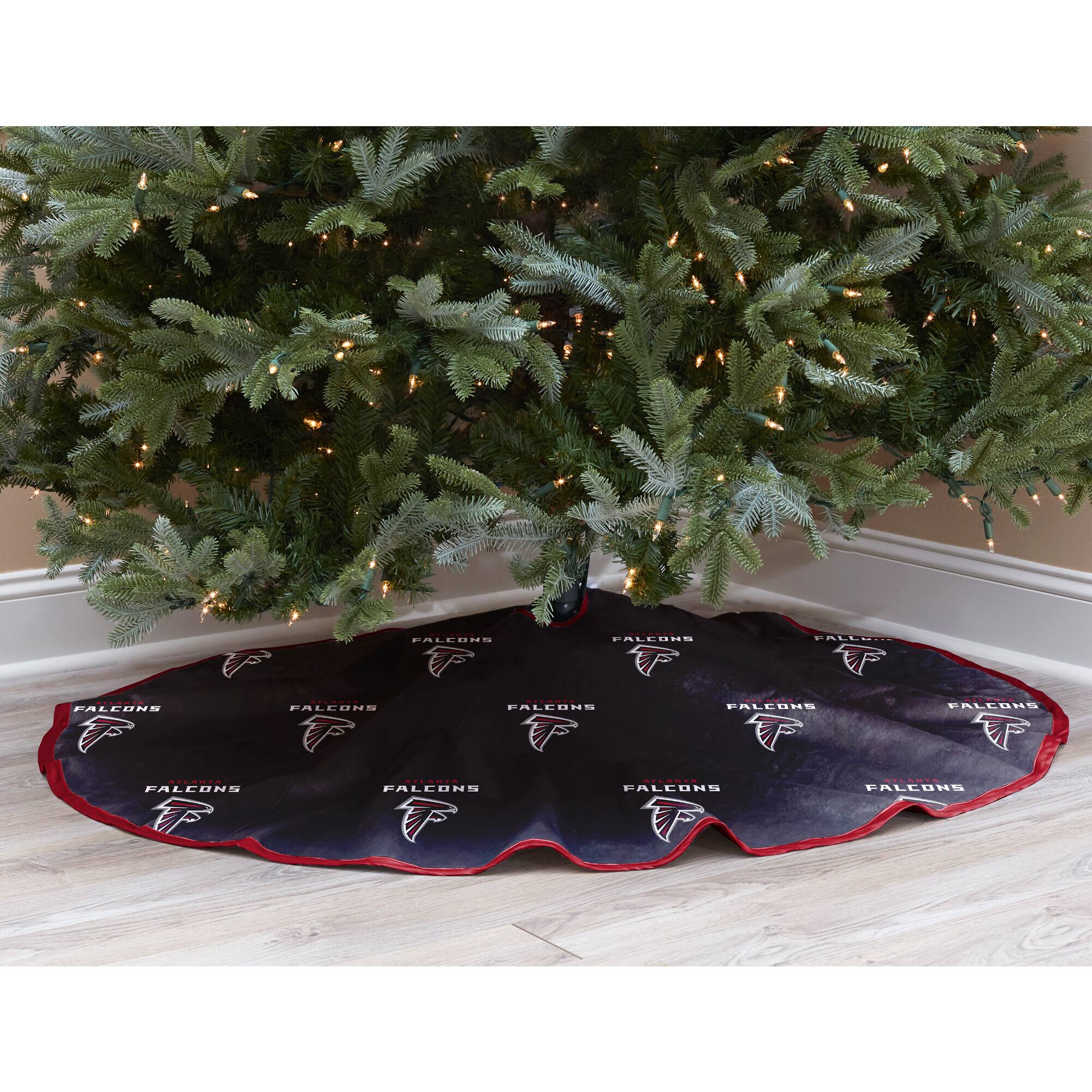 Pegasus - Atlanta Falcons Micro Plush Christmas Tree Skirt - Black