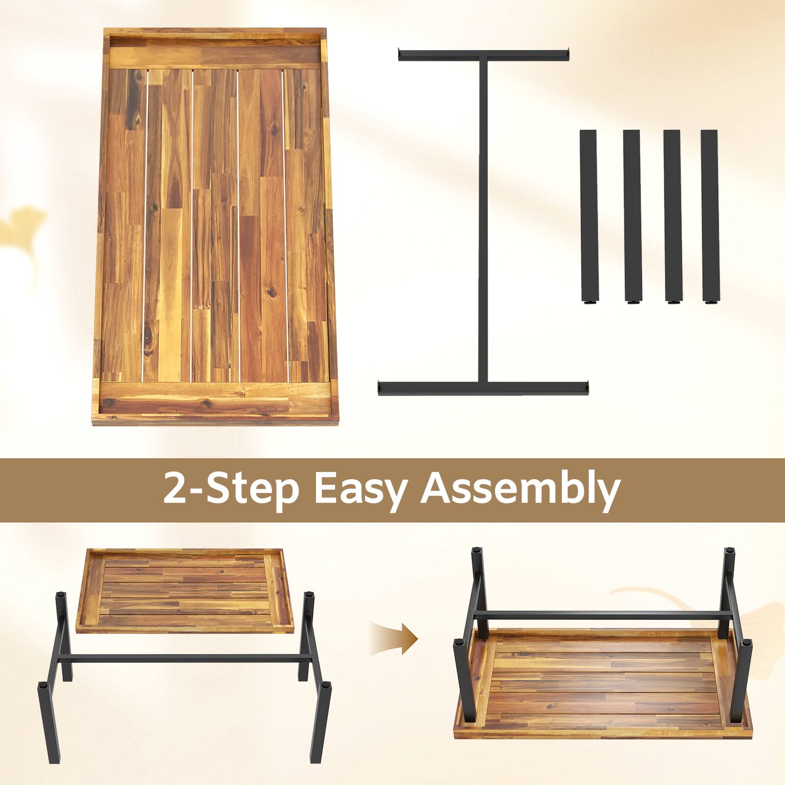 2-Step Easy Assembly