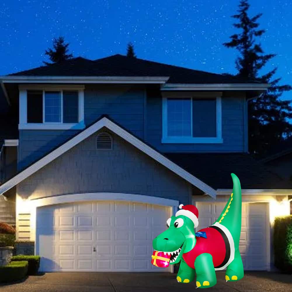 BreeBe - Outdoor Inflatable Christmas Yard Decoration with Built-In LED Lights - Multicolor