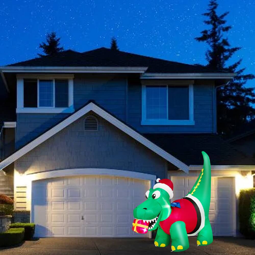 BreeBe - Outdoor Inflatable Christmas Yard Decoration with Built-In LED Lights - Multicolor