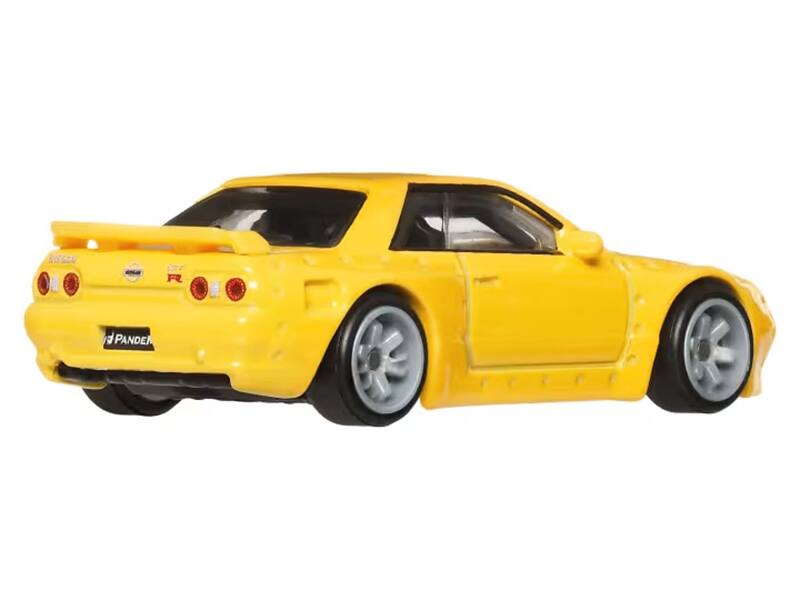 Alt View 2. Hot Wheels - Nissan Skyline GT-R (R32) Pandem RHD (Right Hand Drive) Yellow "Ronin Run II" Series Diecast Model Car by Hot Wheels.