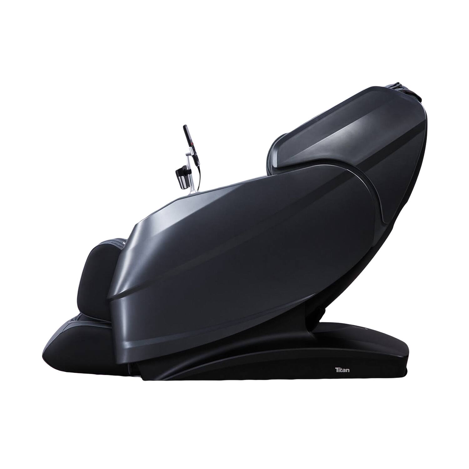 Left. Titan - Titan - 4D Rejuv Zero Gravity Massage Chair with Thai Stretch, AI Technology - Black - Black.