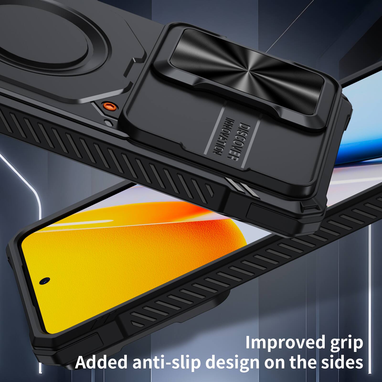 INNOVATION DISCOVER

Improved grip
Added anti-slip design on the sides