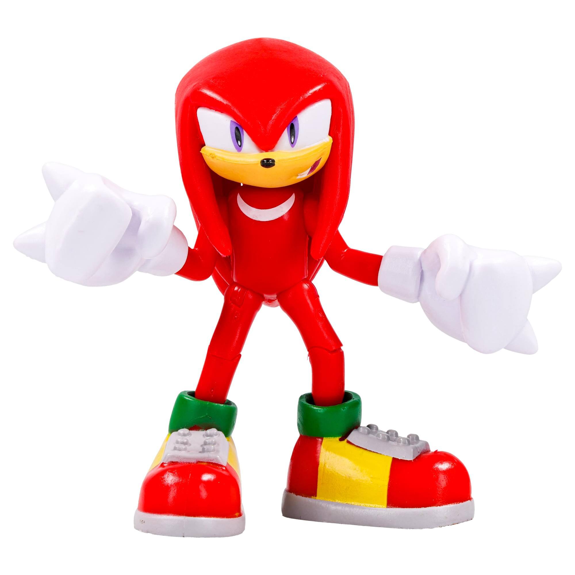 Alt View 4. Jakks Pacific - Sonic The Hedgehog 4-Inch Action Figure | Modern Knuckes With Star Spring - Red.