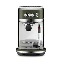 Breville - the Bambino Plus Espresso Machine with 15 bars of pressure and Milk Frother - Olive Tapenade - Front_Zoom