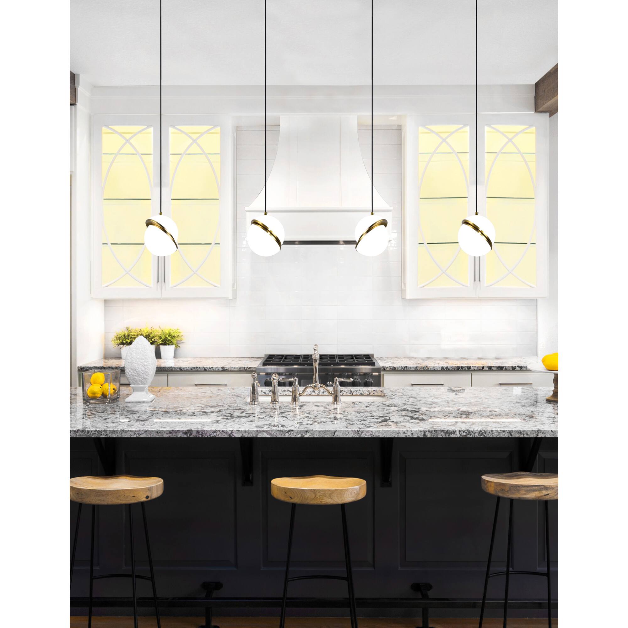 Alt View 2. CWI Lighting - Gemini 1 Light Pendant With Polished Nickel Finish - Polished Nickel.