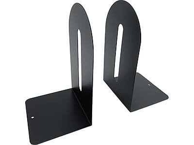 Alt View 1. Huron - Huron Steel Book Ends, 9"H, Black (HASZ0091) - Black.