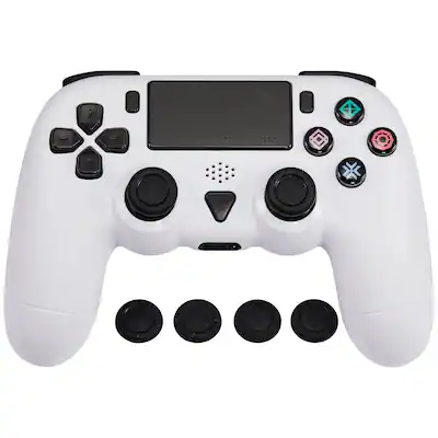 Dobe Wireless Bluetooth Controller Compatible For PlayStation PS4 (DOBE) White