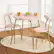 Front. Best Choice Products - Best Choice Products 3-Piece Oval Dining Table Set, Modern Small Kitchen Dinette w/ 2 Chairs - Pink/Gold - Pink & Gold.