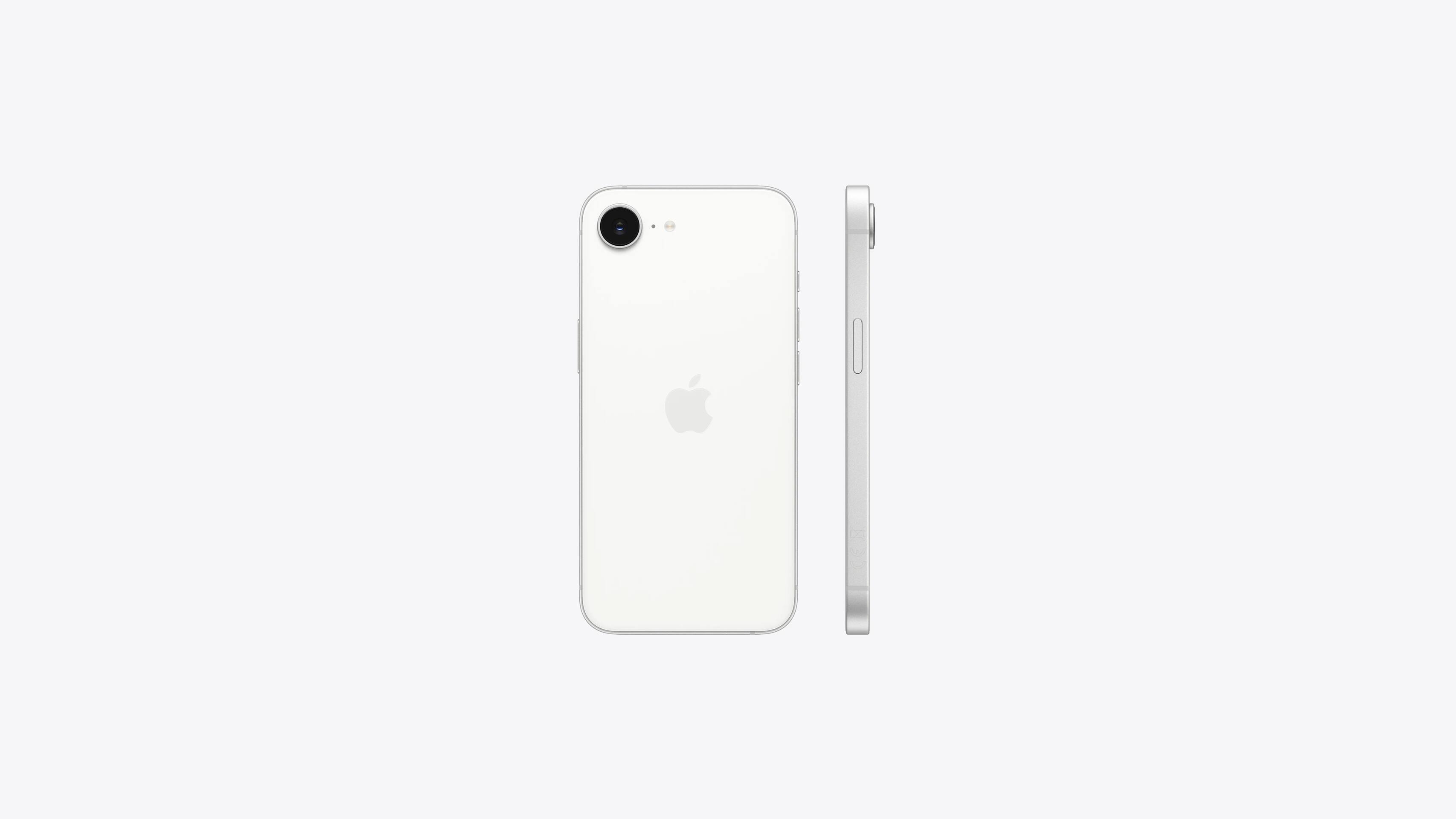 Angle. Apple - Refurbished Excellent iPhone 17e 5G 256GB (Unlocked) - White.