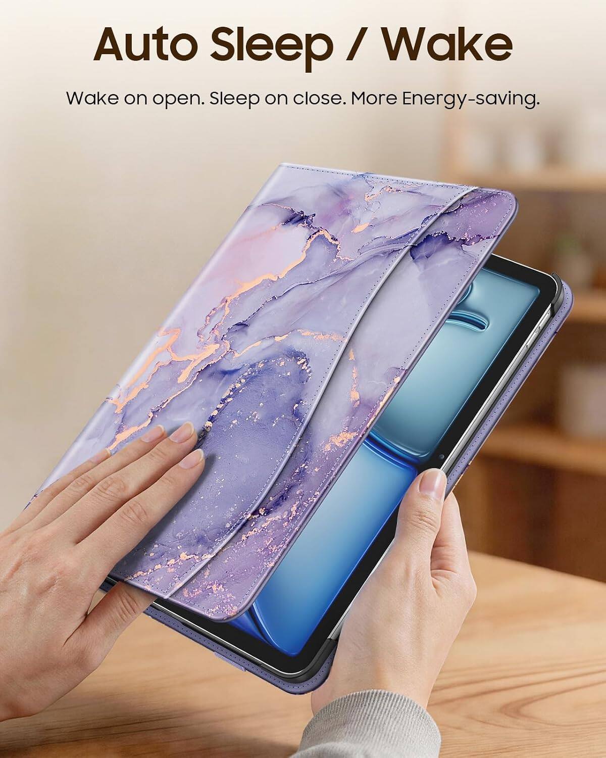 Auto Sleep / Wake  
Wake on open. Sleep on close. More Energy-saving.
