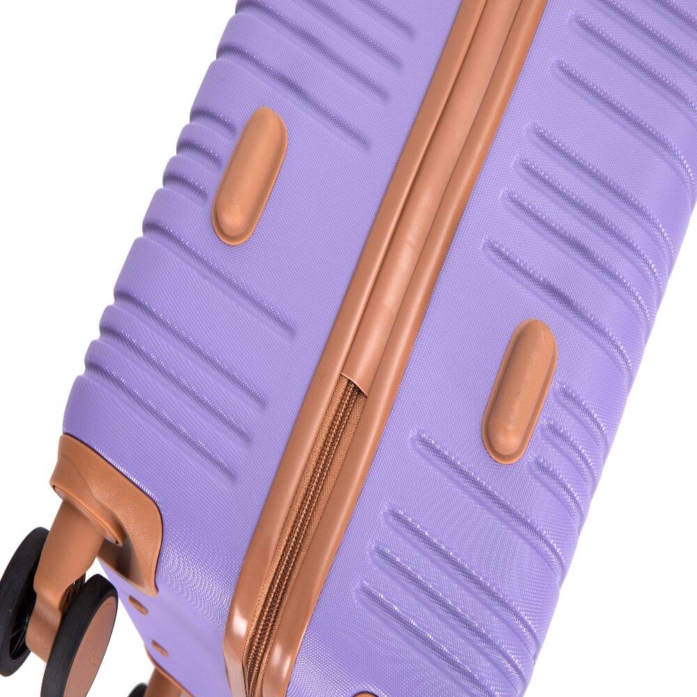 Alt View 6. Ropilly - Ropilly 5 Piece Luggage Set Hard Shell Suitcase Set Lilac - Lilac.