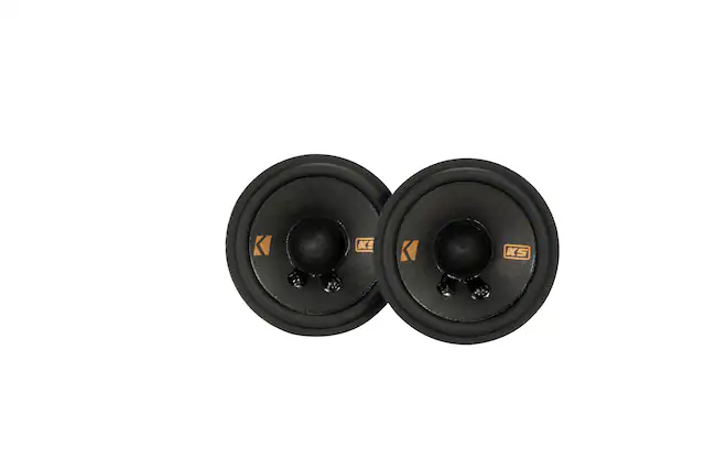 Front. KICKER - KS Series 2-3/4" Midrange Car Speakers (Pair) - Black.