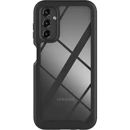 Front. SaharaCase - GRIP Series Case for Samsung Galaxy A14 5G - Black.