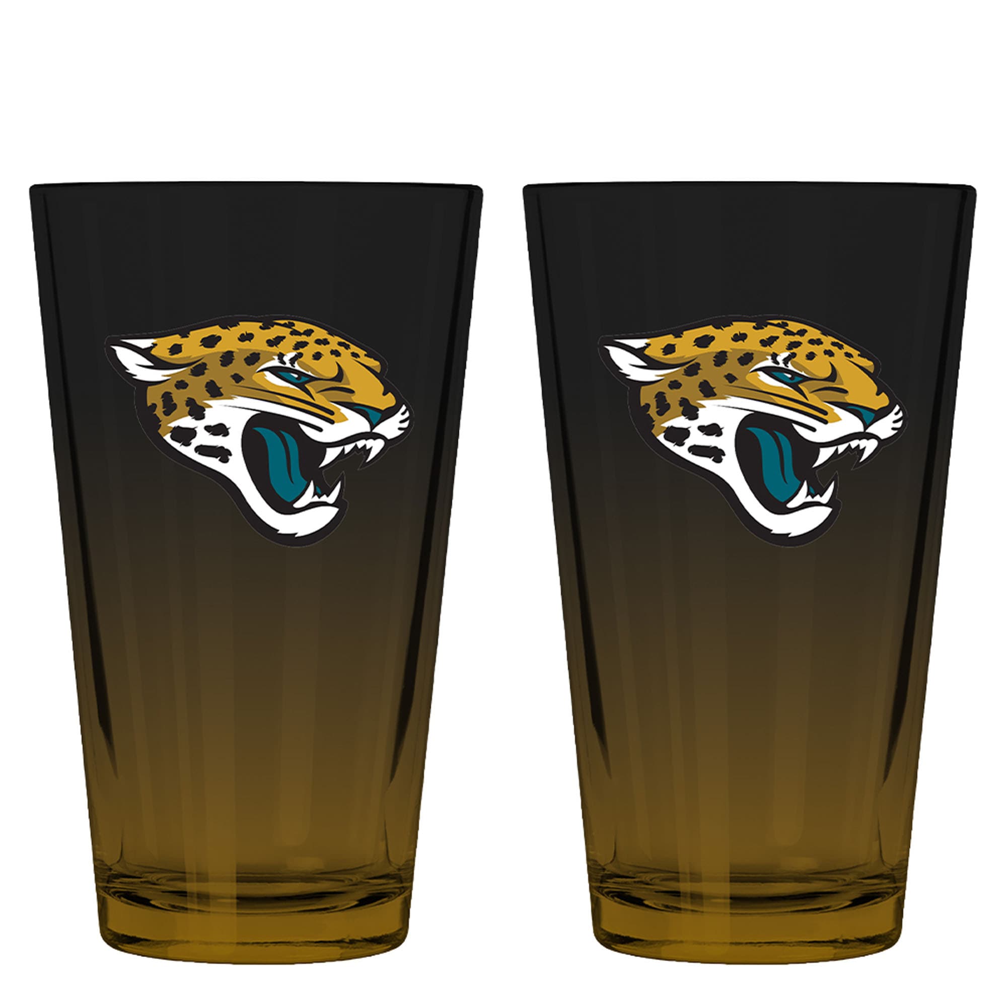 Front. The Memory Company - Two-Pack 16oz. Ombre Pint Glass Set - Multicolor.