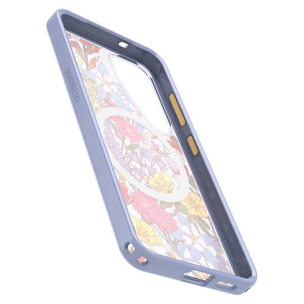 Alt View 3. OtterBox - Symmetry Clear Magnetic Case for Samsung Galaxy S25 - Purple Multicolor.