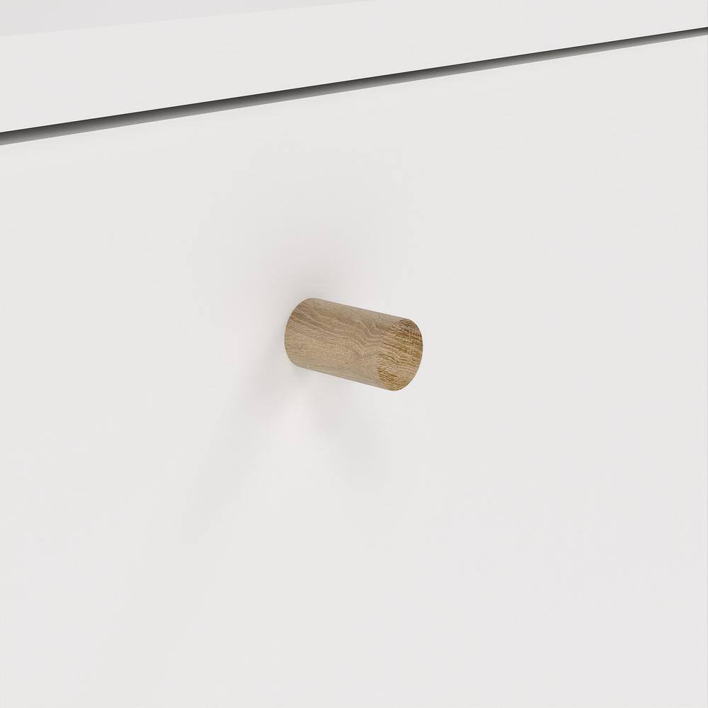 Alt View 4. Tvilum - Bodo 3 Drawer Shoe Storage Cabinet - White.