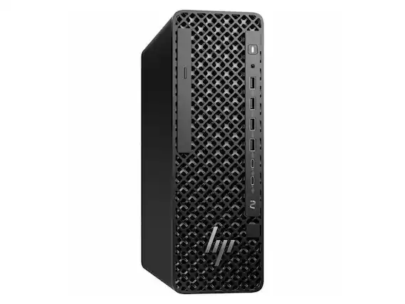 Front. HP - HP Z2 G1i Workstation Intel Core Ultra 5 235 32GB 1TB SSD Black W880 Win11 Pro RTX 2000 Ada 16GB - Black.