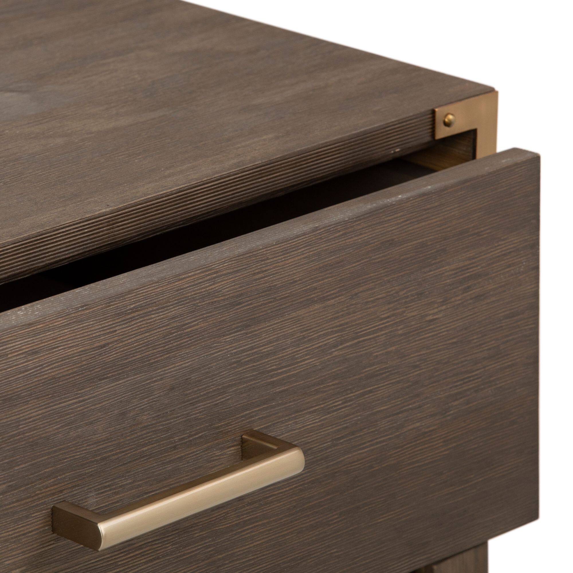 Alt View 4. Plank+Beam - Contempo Nightstand with 1 Drawer, Clay - Clay.