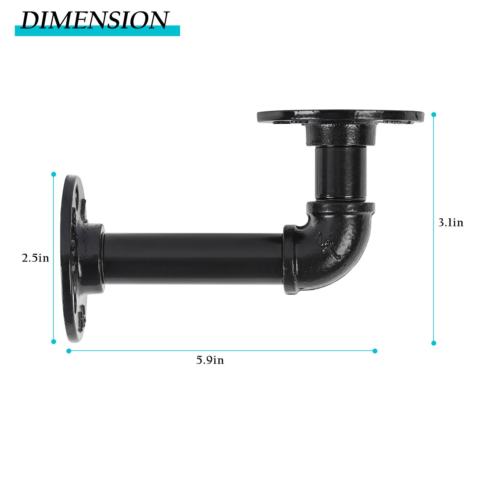 DIMENSION 3.1in 2.5in 5.9in