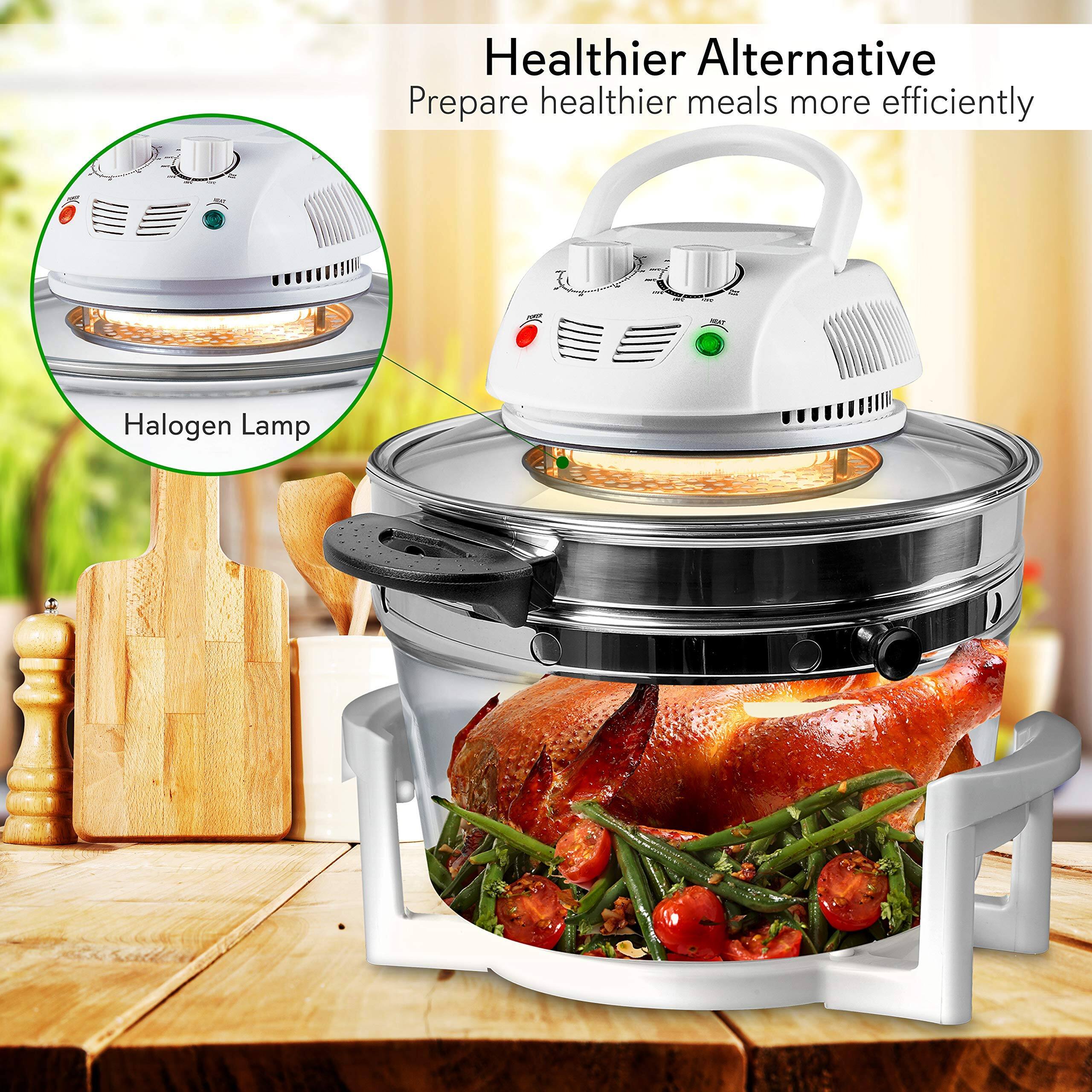 Healthier Alternative  
Prepare healthier meals more efficiently  

Halogen Lamp