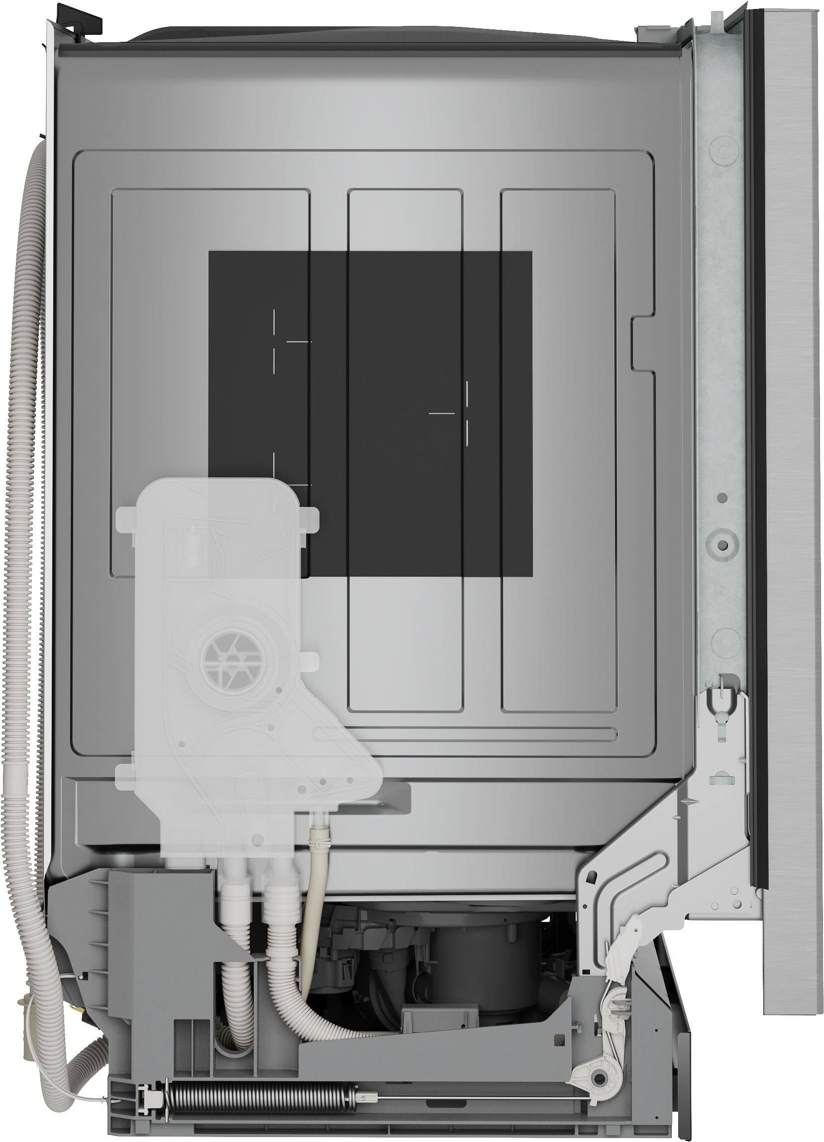 Alt View 1. Bosch - 300 Series 24" Front Control Smart Built-In Stainless Steel Tub Dishwasher with 3rd Rack and PrecisionWash, 48 dBA - Stainless Steel.