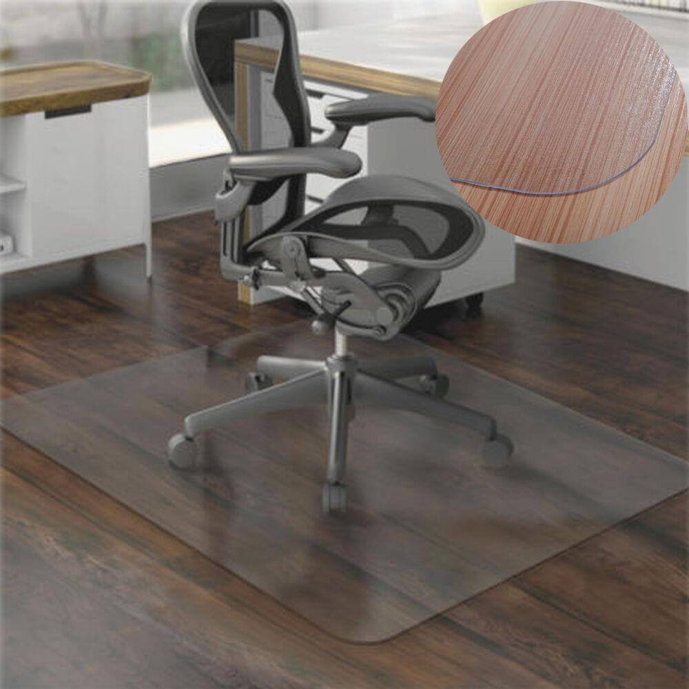 Alt View 1. Winado - 36"x48"Hard Wood Floor Home Office PVC Floor Mat Square for Office Rolling Chair - Transparent.