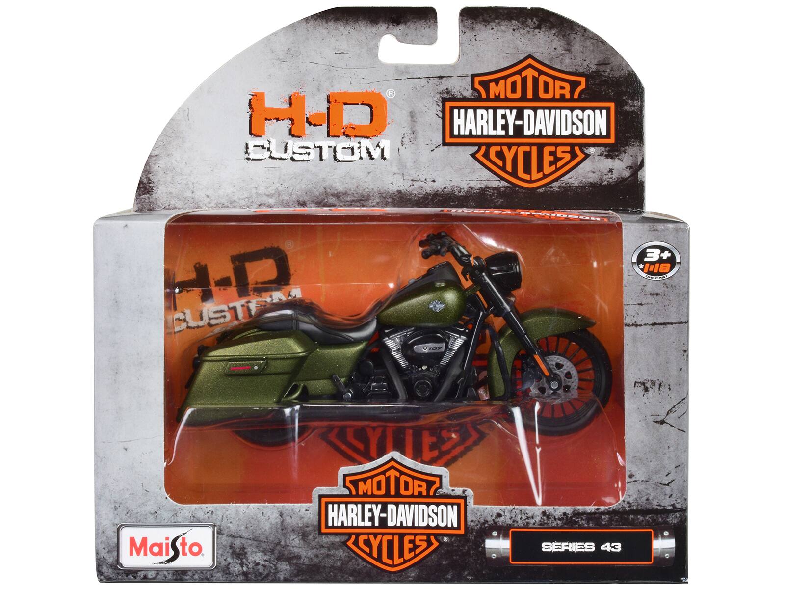 MOTOR H-D HARLEY-DAVIDSON CUSTOM CYCLES  
H-D CUSTOM  
POE HHUDSON 107  
3+ 1:18  
O Mai to SYLTES MOTOR HARLEY-DAVIDSON CYCLES SERIES 43
