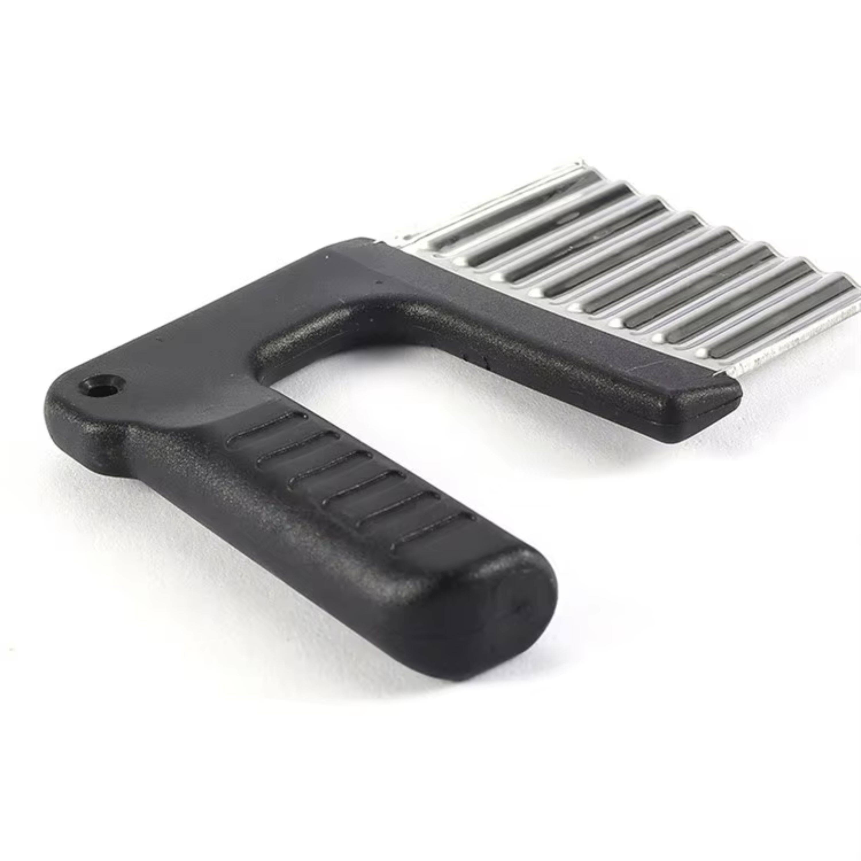 Alt View 1. Kitcheniva - Crinkle Cutter with Plastic Handle, Black, 1 Pcs.