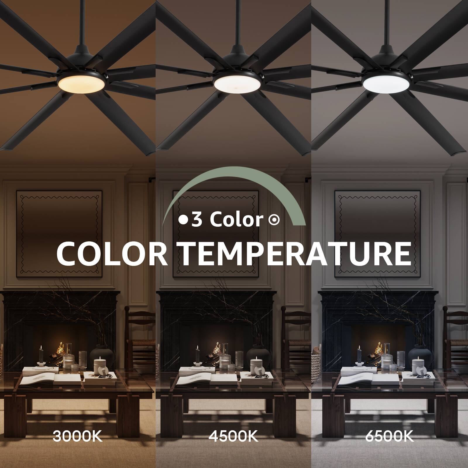 3 Color  
COLOR TEMPERATURE  
3000K  
4500K  
6500K