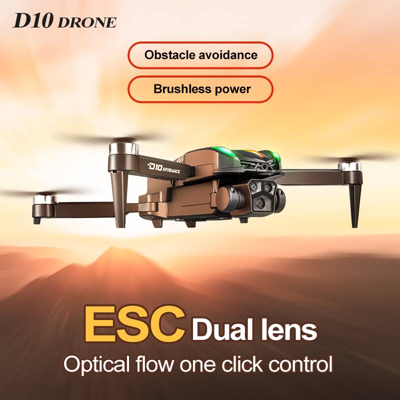 D10 DRONE  
Obstacle avoidance  
Brushless power  
ESC Dual lens  
Optical flow one click control