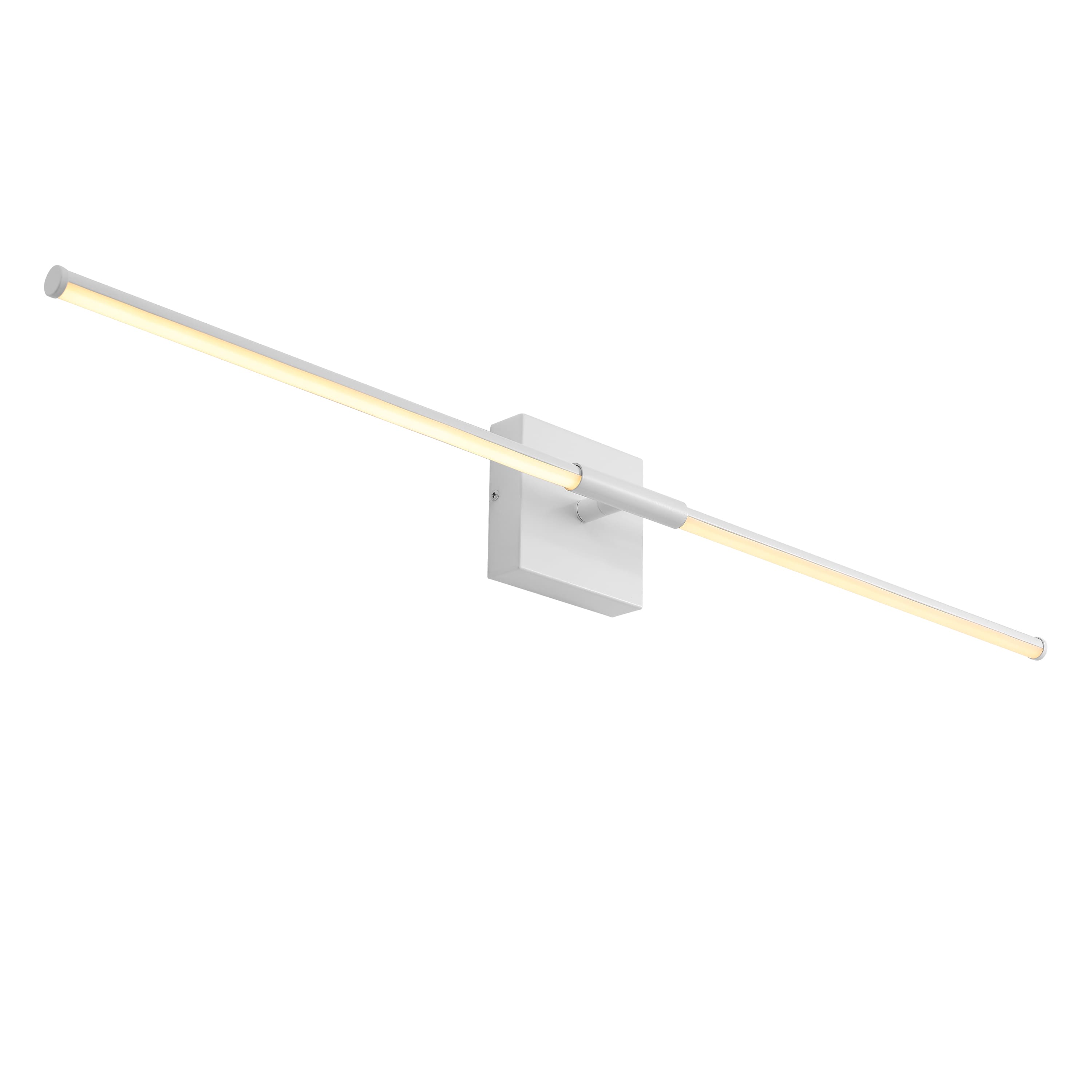 "Jonathan Y - McKenna 32"" Modern Minimalist Dimmable Integrated LED Metal Wall Sconce - White" price history on PriceWatchPro
