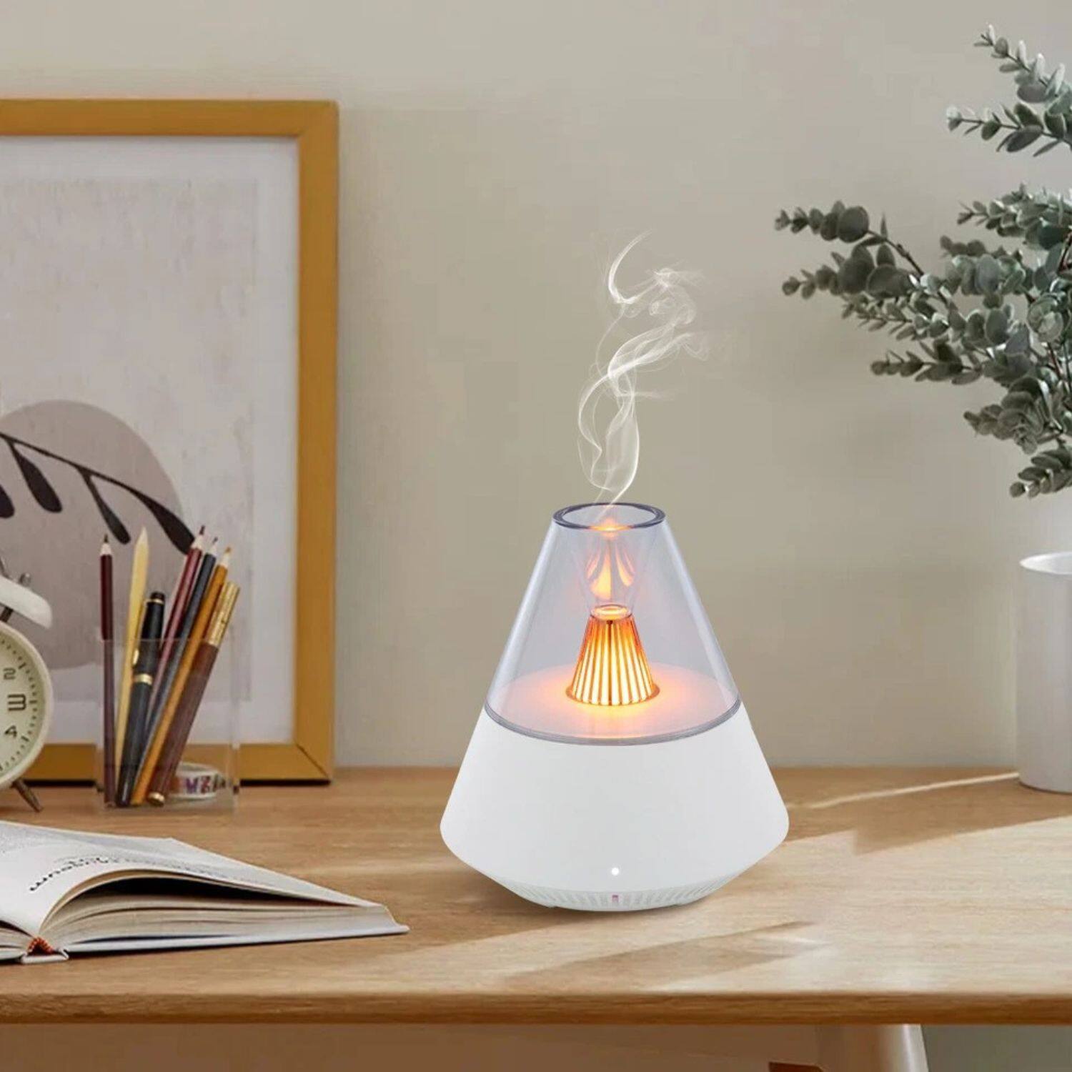 Left. Stock Preferred - 150ml Ultrasonic Essential Oil Diffuser with Remote - White.