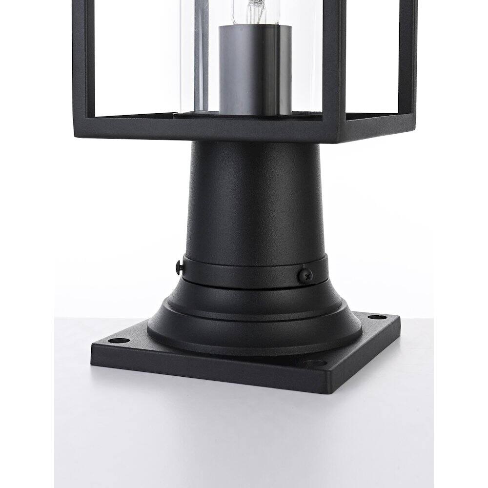 Alt View 1. Elegant Lighting - Memphis 7 inch Outdoor Pendant in Black - Black.