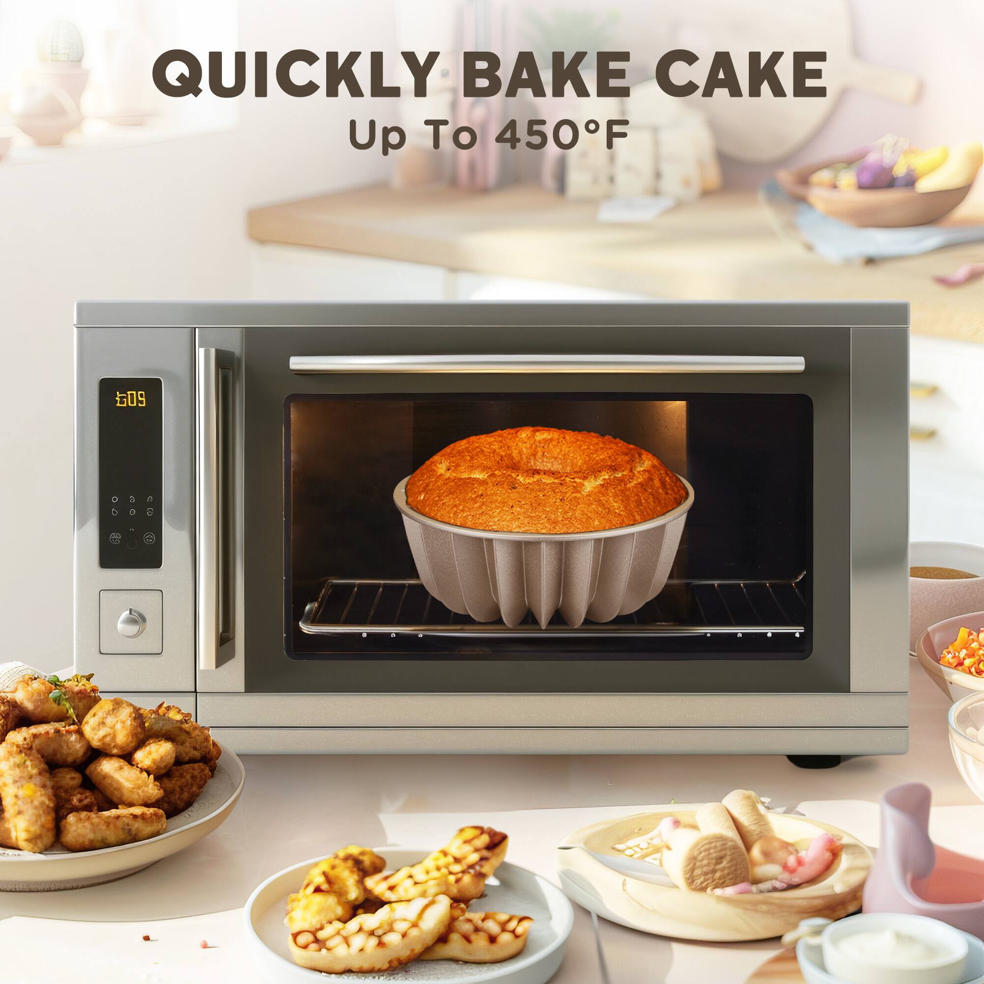 Quickly Bake Cake Up To 450°F