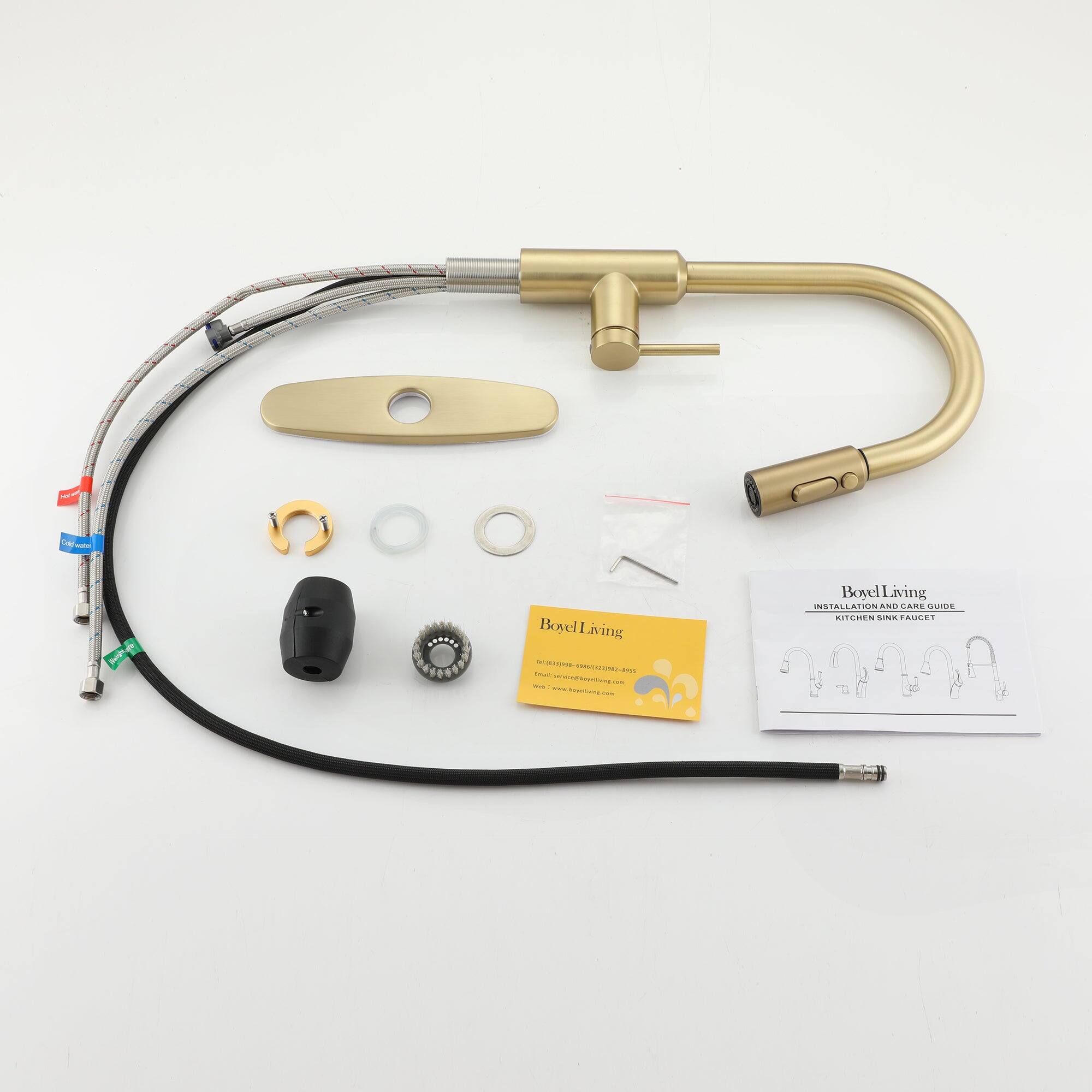 Boyel Living Installation and Care Guide Kitchen Sink Faucet