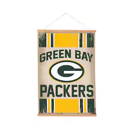Evergreen Enterprises - Green Bay Packers 24" x 36" Antique Style Canvas Wall Art Tapestry with Wood Frame - Multicolor