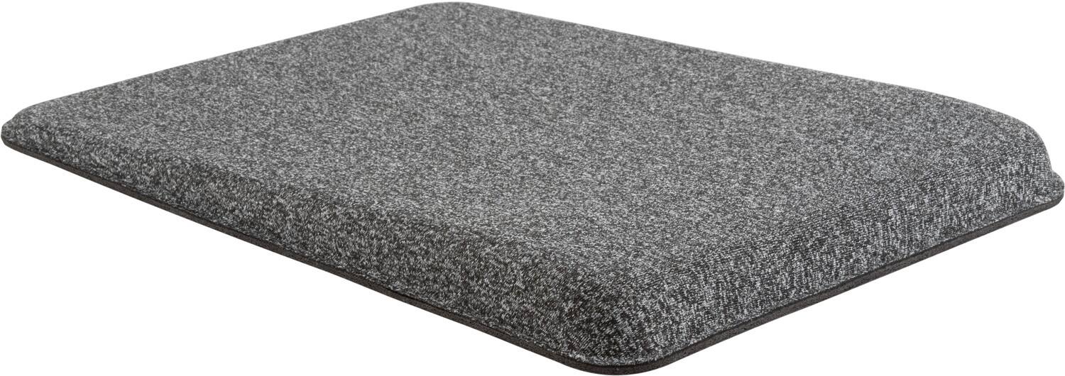Alt View 4. Allsop - Premium Plush Angled Mouse Pad - GRAY.