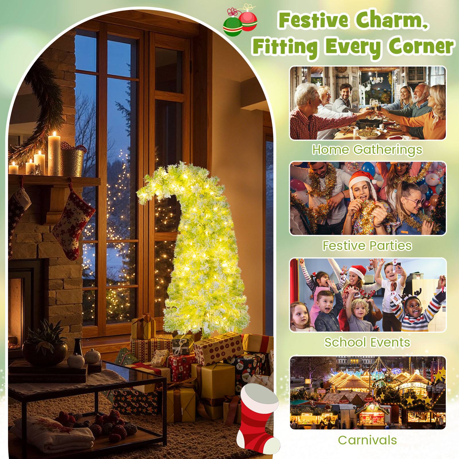 Festive Charm,  
Fitting Every Corner

- Home Gatherings
- Festive Parties
- School Events
- Carnivals