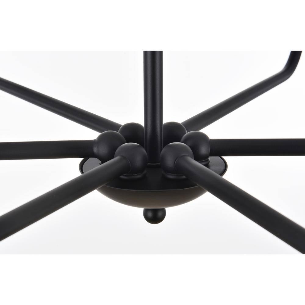 Alt View 3. Living District - Cohen 42 inch pendant in black - Black.